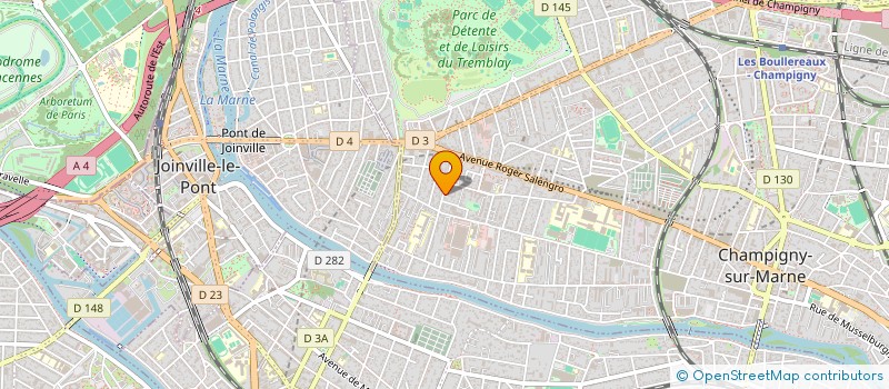 localisation de l'entreprise COGENCI + à CHAMPIGNY-SUR-MARNE