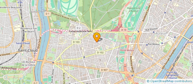 localisation de l'entreprise COGENEV à BOULOGNE-BILLANCOURT