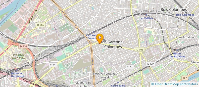 localisation de l'entreprise COGENT COMMUNICATIONS FRANCE à LA GARENNE-COLOMBES