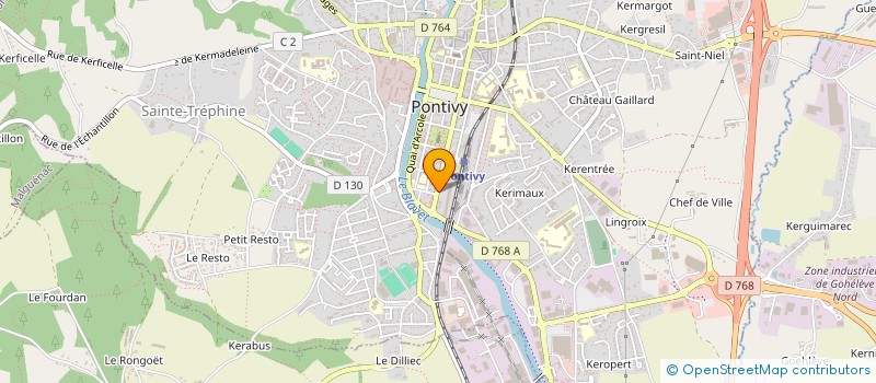 localisation de l'entreprise COGEO à PONTIVY