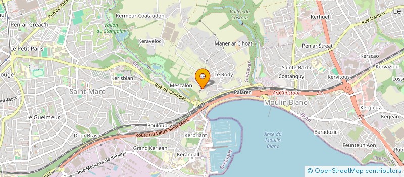 localisation de l'entreprise COGEO à GUIPAVAS