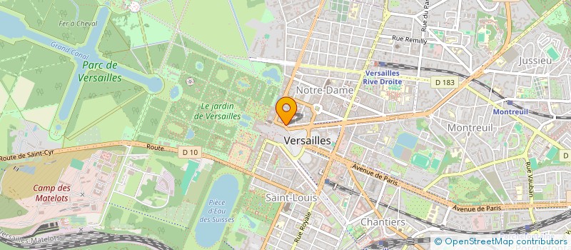 localisation de l'entreprise COGEPAR à VERSAILLES