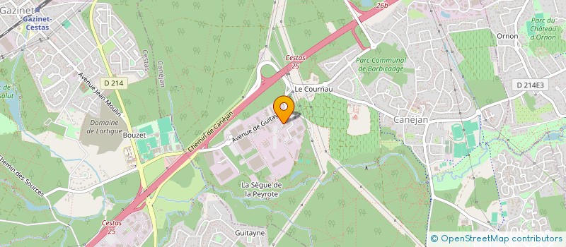 localisation de l'entreprise COGEPART 33 à PESSAC