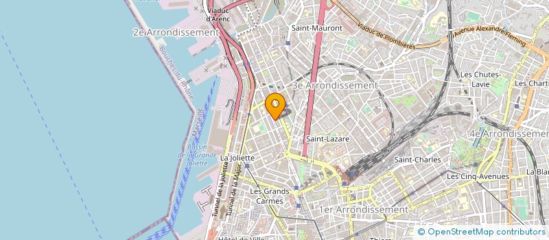 localisation de l'entreprise COGEPART INTERNATIONALE à MARSEILLE