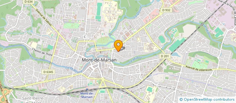 localisation de l'entreprise COGERE  MONT-DE-MARSAN