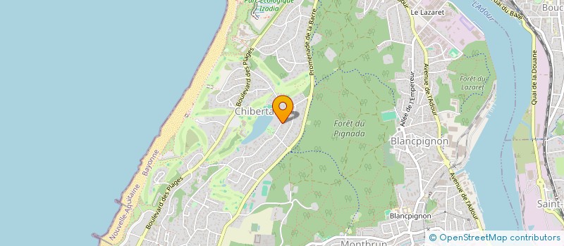 localisation de l'entreprise COGERE à ANGLET