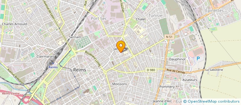 localisation de l'entreprise COGESENS  REIMS