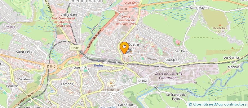 localisation de l'entreprise COGESPAR SA à ONET-LE-CHATEAU