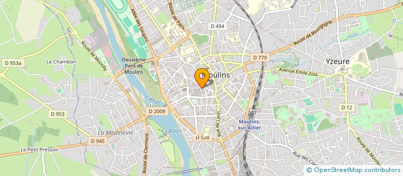 localisation de l'entreprise COGEST à MOULINS