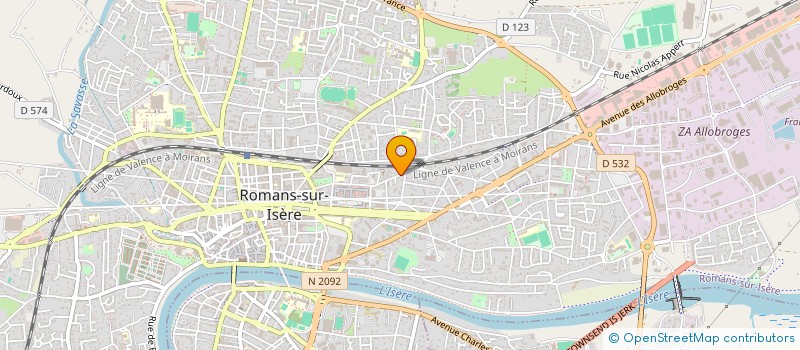 localisation de l'entreprise COGEST à ROMANS-SUR-ISERE