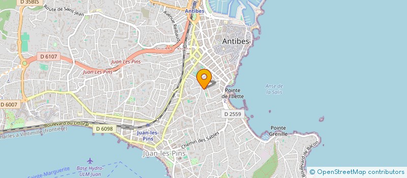 localisation de l'entreprise COGEST à ANTIBES