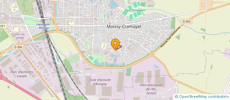 localisation de l'entreprise COGEST à MOISSY-CRAMAYEL