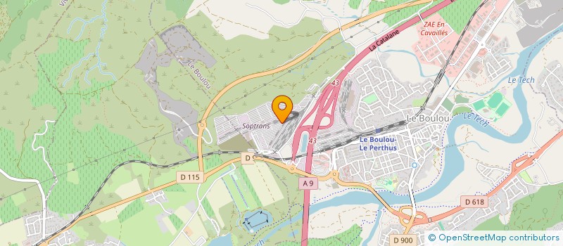 localisation de l'entreprise COGESTA  LE BOULOU