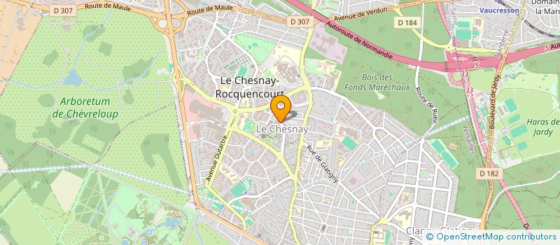 localisation de l'entreprise COGESTAF  LE CHESNAY-ROCQUENCOURT