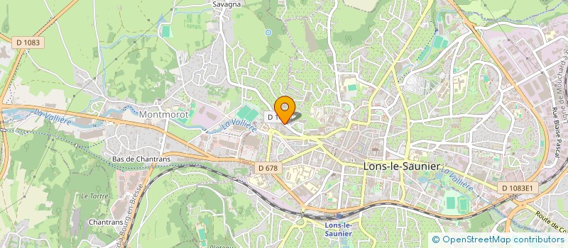 localisation de l'entreprise COGESTAR CENTR GEST ENTR ARTIS à LONS-LE-SAUNIER