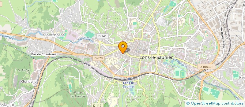 localisation de l'entreprise COGESTEN à LONS-LE-SAUNIER