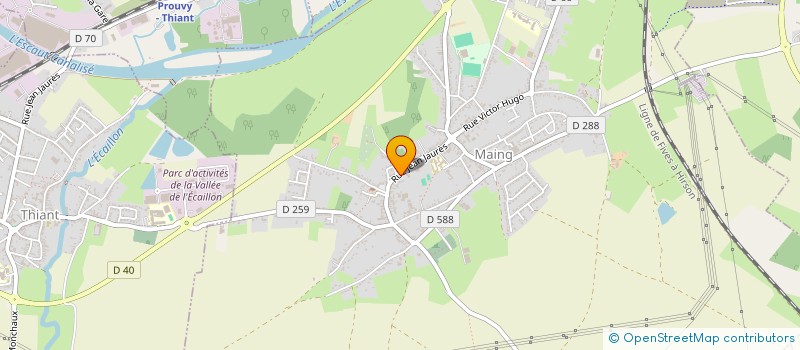 localisation de l'entreprise COGESTION DU HAINAUT  LA SENTINELLE