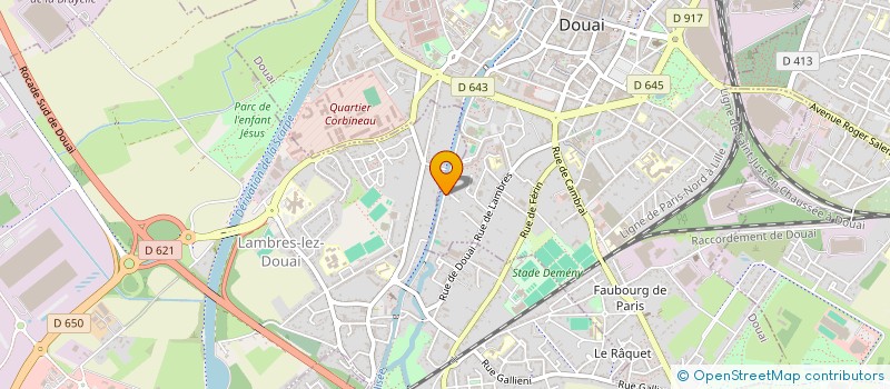 localisation de l'entreprise COGET DIS à DOUAI