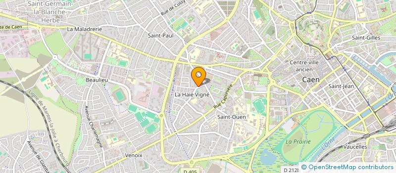 localisation de l'entreprise COGETAT IMMOBILIER L'ENCLOS HAIE VIGNE à CAEN