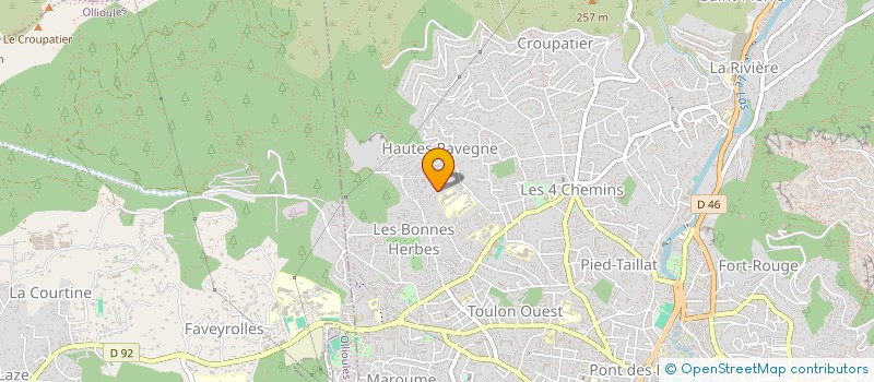 localisation de l'entreprise COGETECH PACA à TOULON