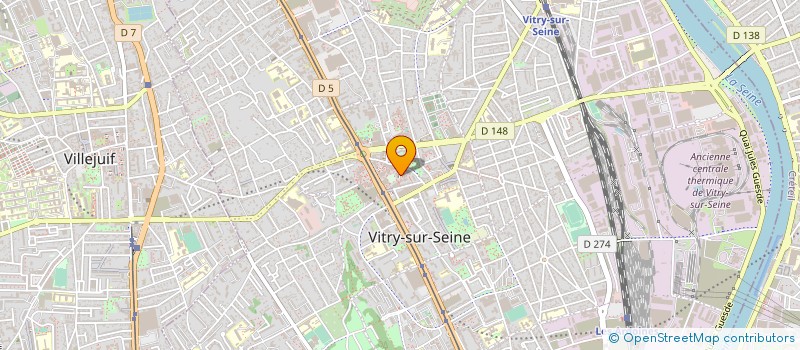 localisation de l'entreprise COGETO à VITRY-SUR-SEINE