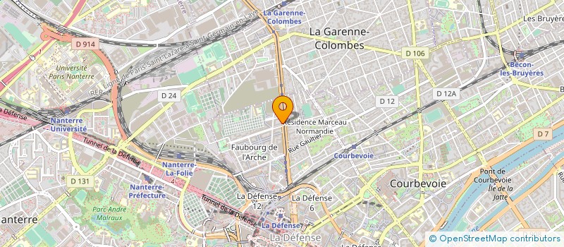 localisation de l'entreprise COGETRA à COURBEVOIE