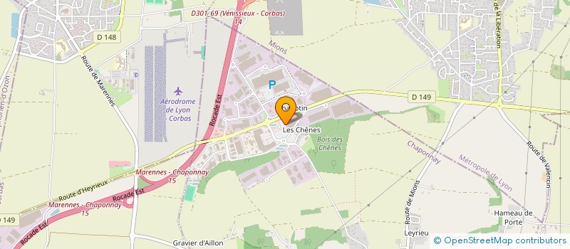 localisation de l'entreprise COGETUDE à CHAPONNAY