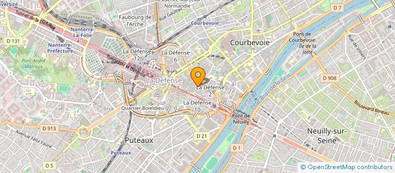localisation de l'entreprise COGEVA PM à COURBEVOIE