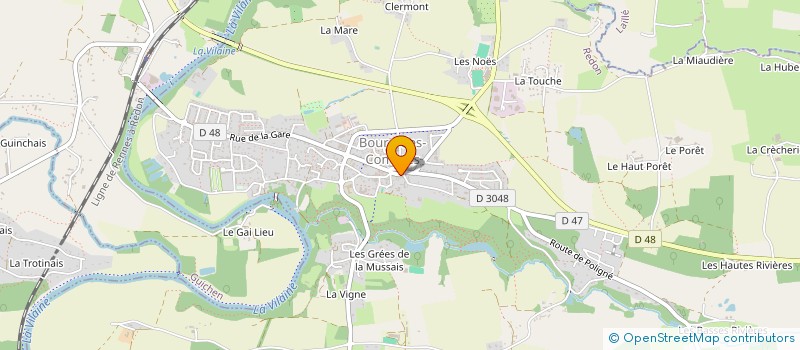 localisation de l'entreprise COGEVIE  BOURG-DES-COMPTES