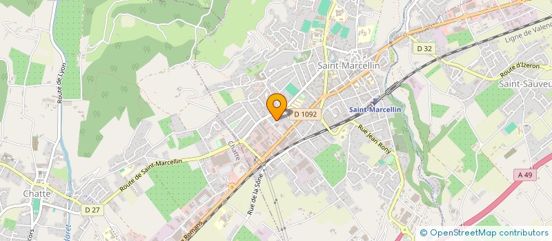 localisation de l'entreprise COGEX  SAINT-MARCELLIN