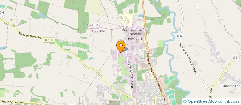 localisation de l'entreprise COGEX  FLEURANCE