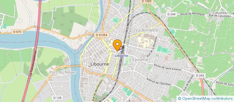 localisation de l'entreprise COGEXIA à LIBOURNE