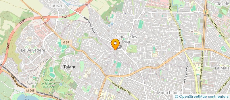 localisation de l'entreprise COGICIEL à FONTAINE-LES-DIJON