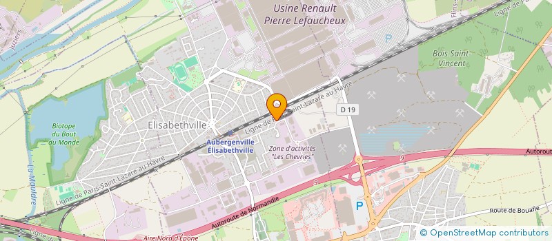 localisation de l'entreprise COGIDIS à AUBERGENVILLE