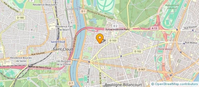 localisation de l'entreprise COGIE à BOULOGNE-BILLANCOURT