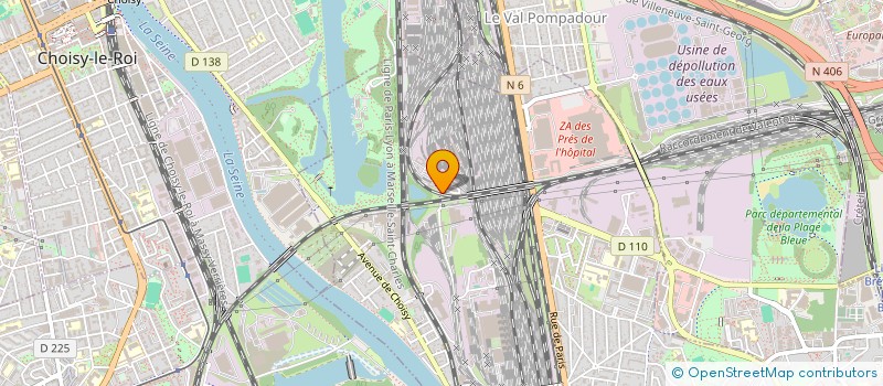 localisation de l'entreprise COGIFER EI CATENAIRES à VILLENEUVE-SAINT-GEORGES
