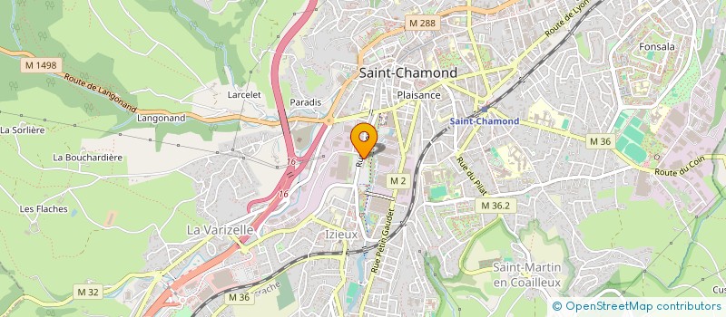 localisation de l'entreprise COGIFLUIDE à SAINT-CHAMOND