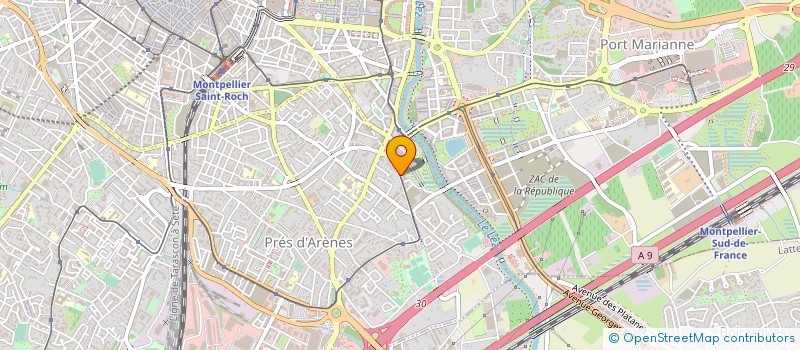 localisation de l'entreprise COGIM - CONSTRUC GESTION IMMOB à MONTPELLIER