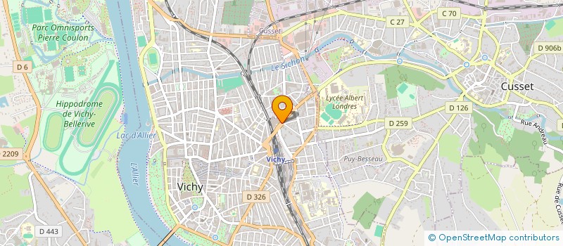 localisation de l'entreprise COGINET à VICHY
