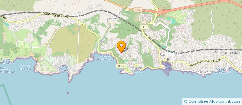 localisation de l'entreprise COGIOR  SAUSSET-LES-PINS