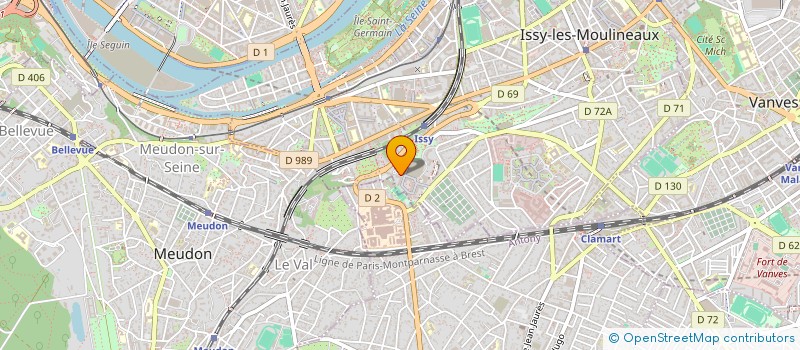 localisation de l'entreprise COGIP à ISSY-LES-MOULINEAUX