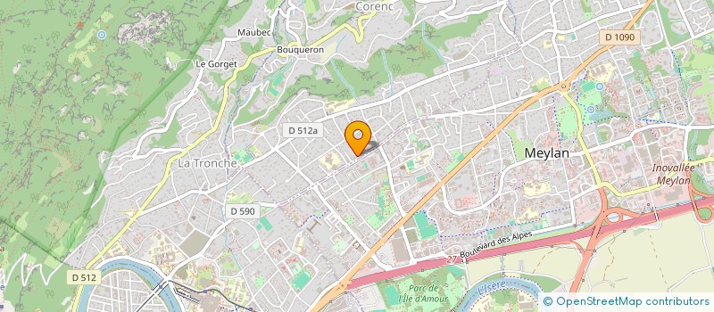 localisation de l'entreprise COGIPHA  CORENC