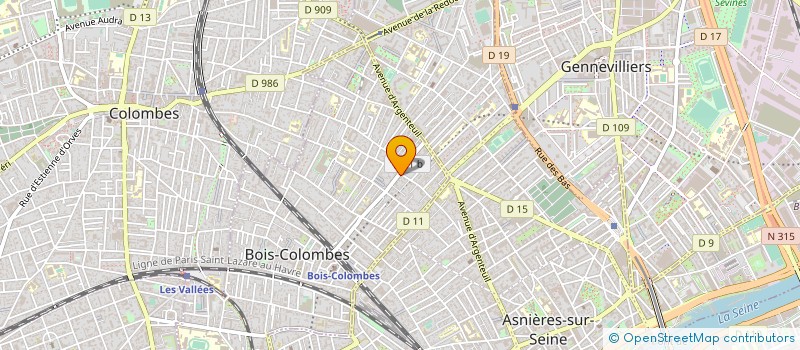 localisation de l'entreprise COGIS CONSULTING à BOIS-COLOMBES