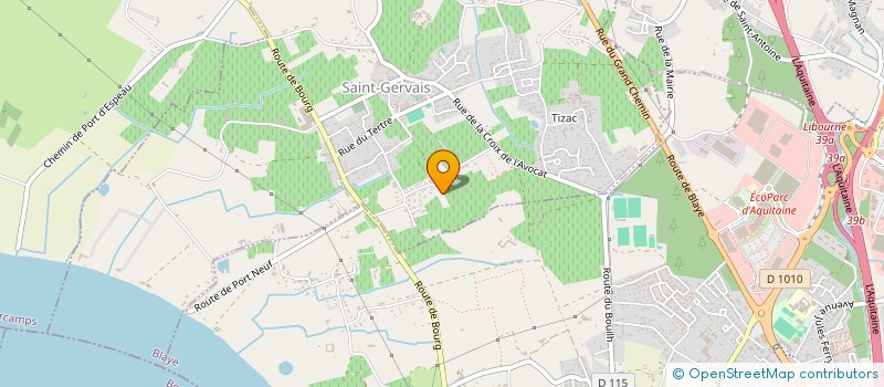 localisation de l'entreprise COGISTIC  SAINT-GERVAIS