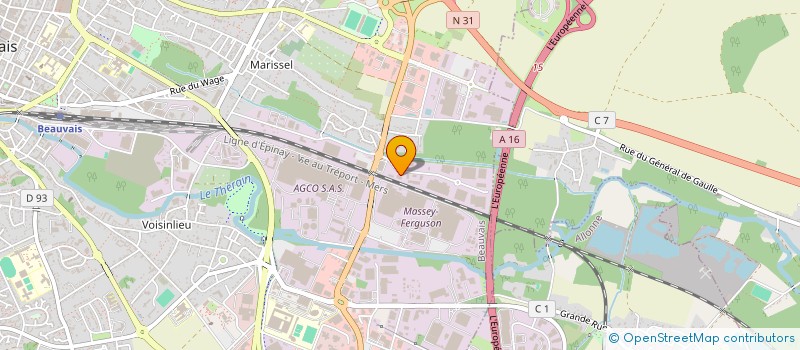 localisation de l'entreprise COGITE à BEAUVAIS
