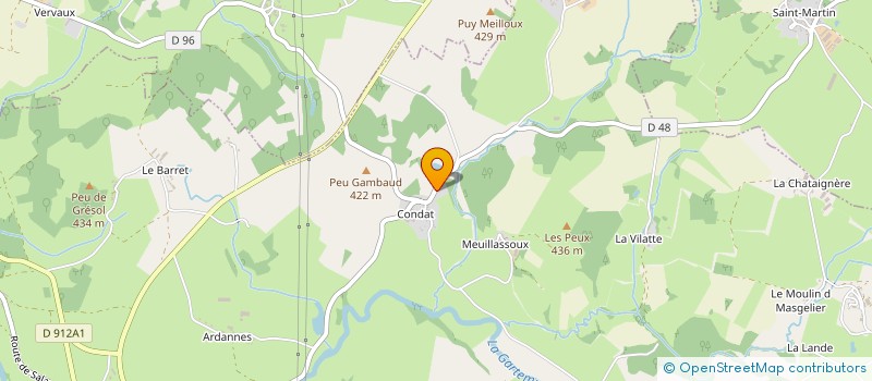 localisation de l'entreprise COGITE A CONDAT à LE GRAND-BOURG