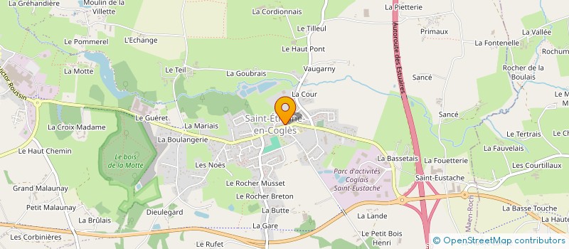 localisation de l'entreprise COGLAIS BONSAI  SAINT-MARC-LE-BLANC