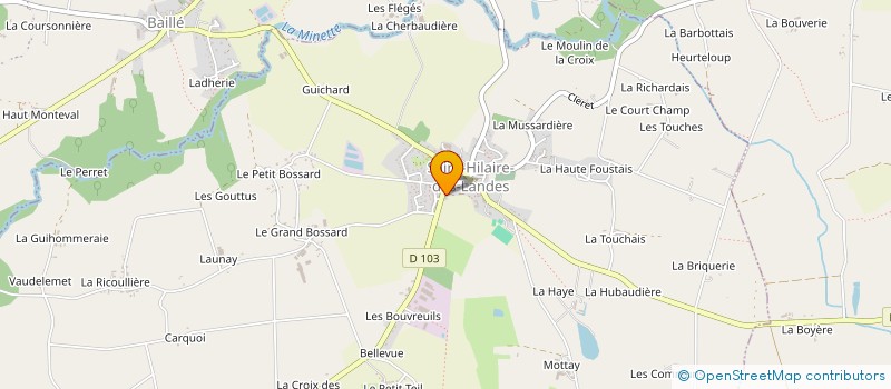 localisation de l'entreprise COGLAIS ELAGAGE à SAINT-HILAIRE-DES-LANDES