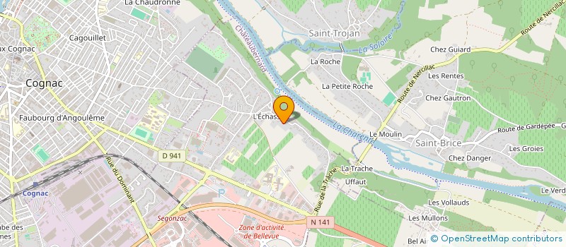 localisation de l'entreprise COGNA'ZELLES à CHATEAUBERNARD