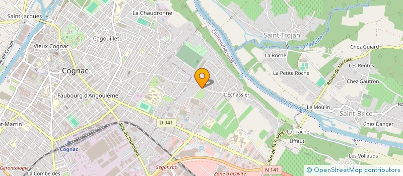 localisation de l'entreprise COGNAC BASKET AVENIR à CHATEAUBERNARD